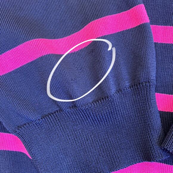 Lauren Ralph Lauren Off-shoulder Striped Sweater Large - Picture 14 of 16